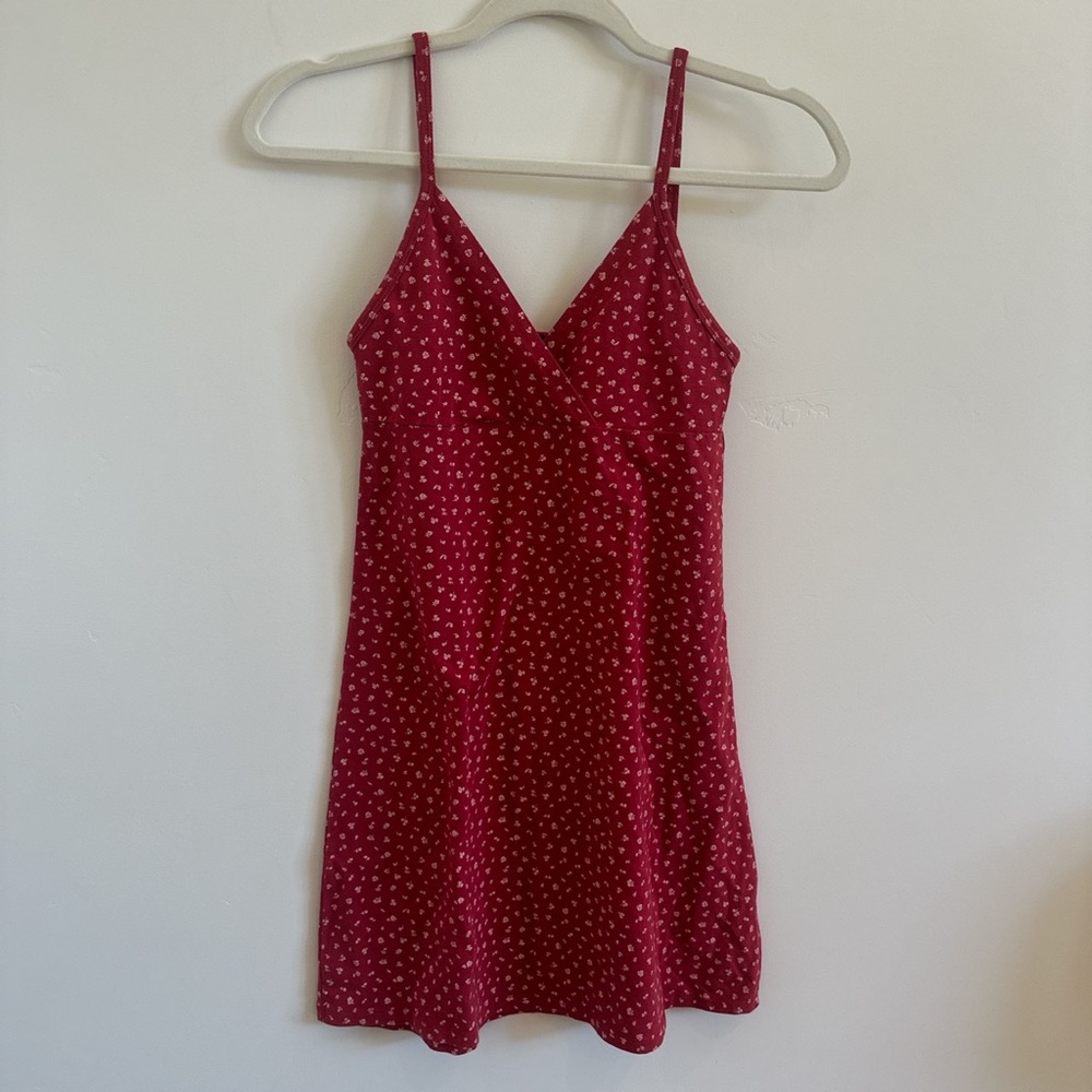 Brandy Melville Red Mini Camisole Dress